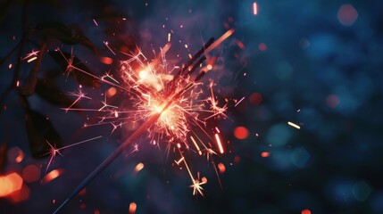 Fototapeta premium Sparkler Close Up