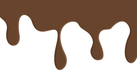 Chocolate cream melting frame header and footer