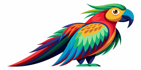 Obraz premium macaw parrot isolated on white