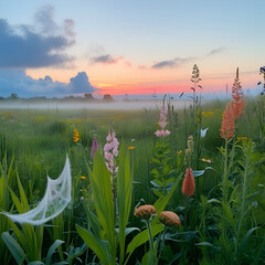 morning in the field