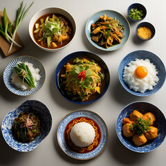 set of food