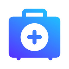 first aid kit gradient fill icon