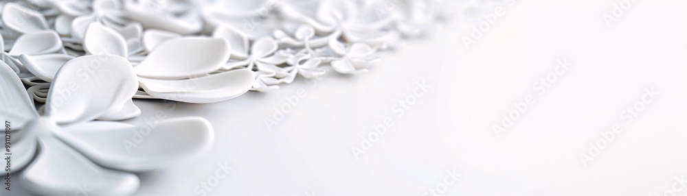 Poster a lavish 3d background showcasing elegant patterns and textures in a monochromatic palette, providin