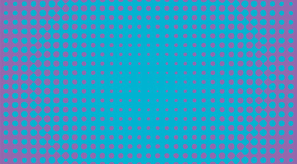 Bright polka dot pop art halftone pattern. Vector illustration
