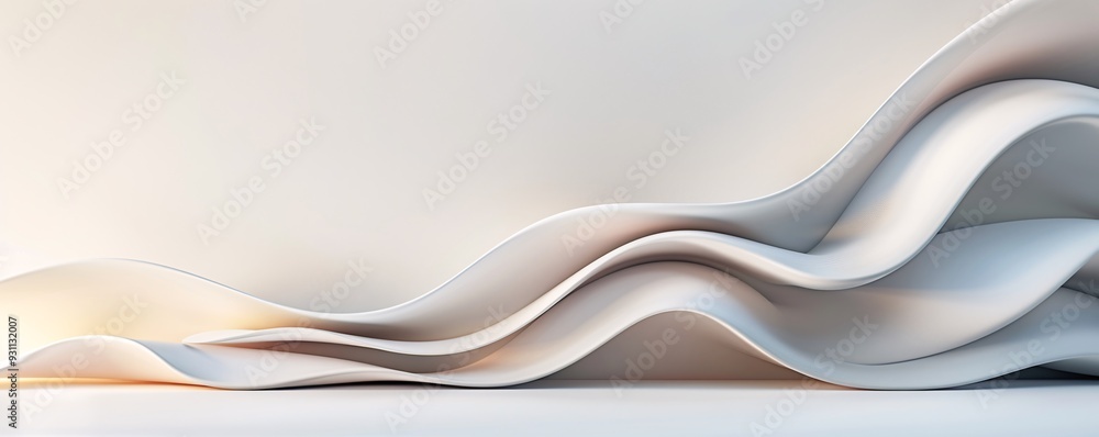 Poster a refined 3d background with a combination of sleek surfaces and intricate details, offering a luxur