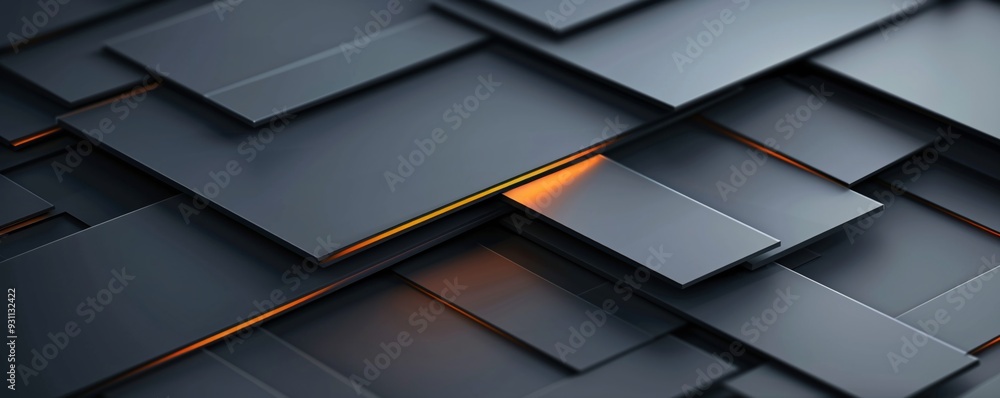 Poster a refined 3d background with a combination of sleek surfaces and intricate details, offering a luxur