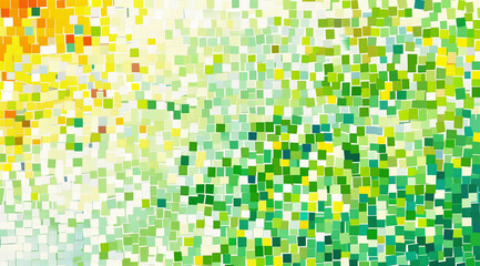 abstract background with green squares mosaic ,wallpaper