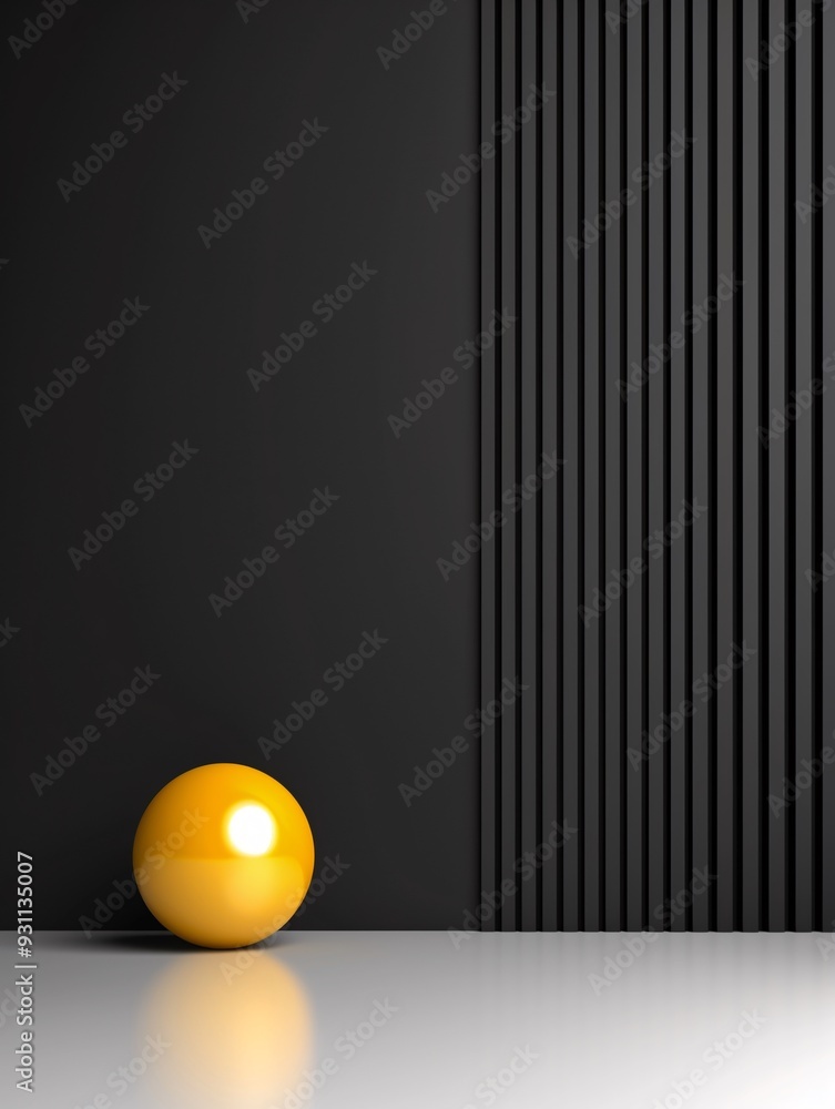 Poster a sophisticated 3d background with minimalist design elements and luxurious materials, offering a pr