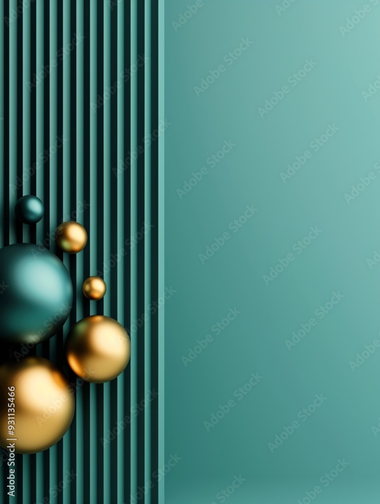 Poster a sophisticated 3d background with minimalist design elements and luxurious materials, offering a pr