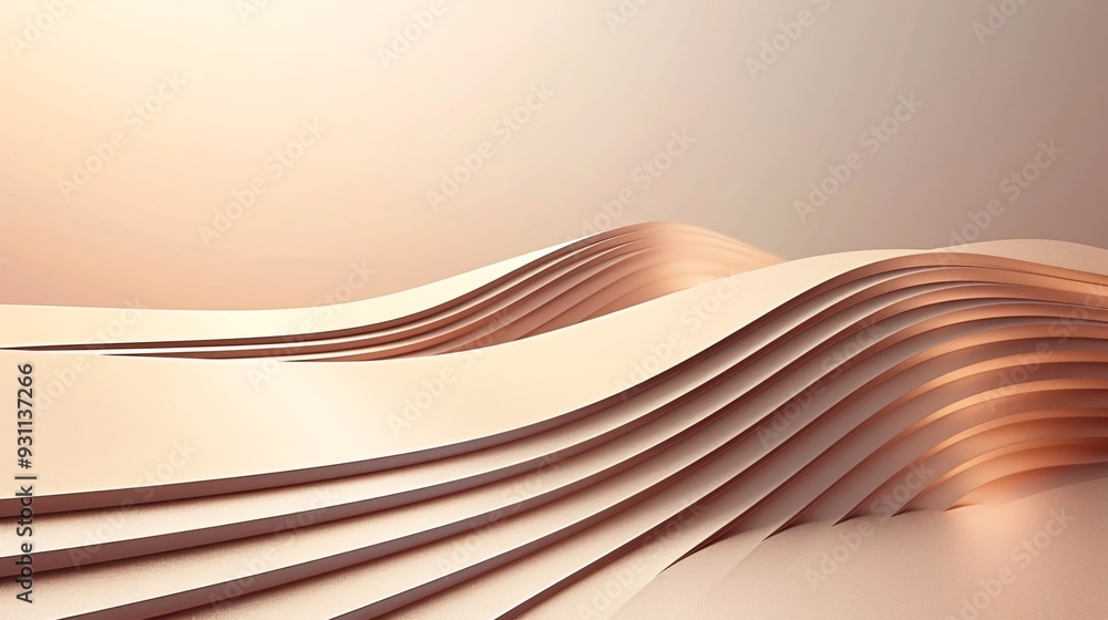 Poster an opulent 3d background with a sleek, modern design and luxurious textures, ideal for high-end bran