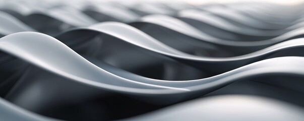 A refined 3D background showcasing a blend of smooth and textured surfaces, offering a sophisticated feel with plenty of room for copy.