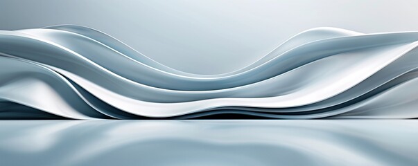 A refined 3D background showcasing a blend of smooth and textured surfaces, offering a sophisticated feel with plenty of room for copy.