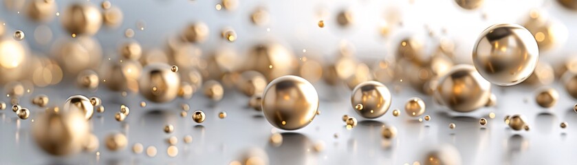 A lavish 3D background featuring elegant gold accents and deep, rich colors, providing a luxurious setting with ample copy space.