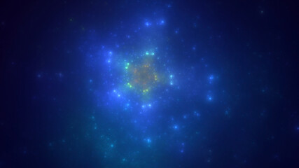 3D manual rendering abstract colorful fractal light background. Its not AI Generatd illustration.