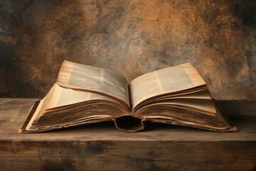 Obraz premium Open book with copy space. Back to school concept