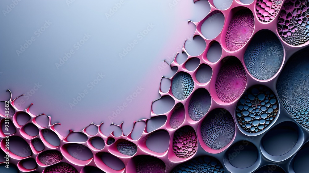 Poster a majestic 3d background with rich, vibrant colors and intricate patterns, providing an elegant sett