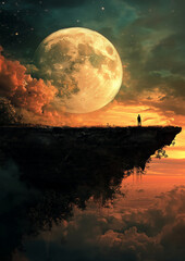 conceptual surrealism sunset