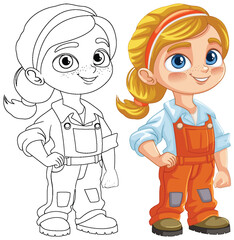 Young Technician in Overalls