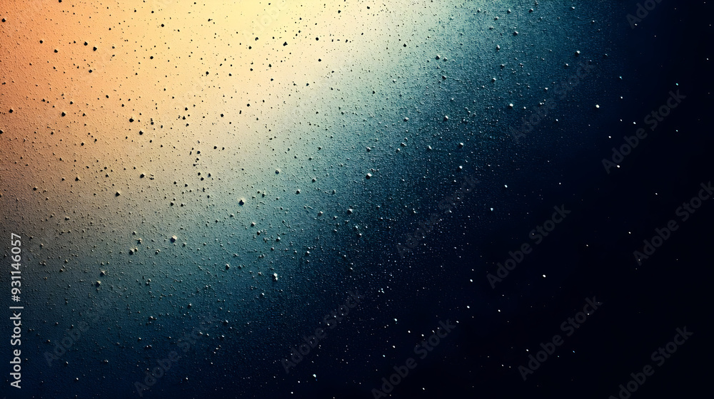 Poster a gradient background with water droplets and soft lighting.