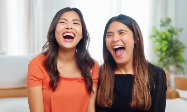 Happy Women Embracing and Enjoying the Sunshine