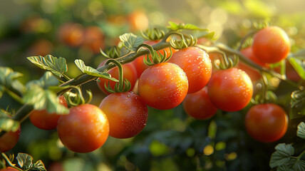 tomatoes in the grass