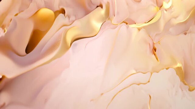 Pink abstract background with gold marble texture and golden glittering veins, Abstract dusty blush liquid watercolor background with golden cracks and stains