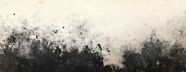 Sophisticated black and white grunge texture with subtle beige accents, incorporating a distressed effect and elegant gradient transitions for a refined appearance