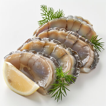 Fresh Composition Abalone Abalon Raw Raw Captivating
