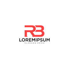 letter symbol RB modern logo