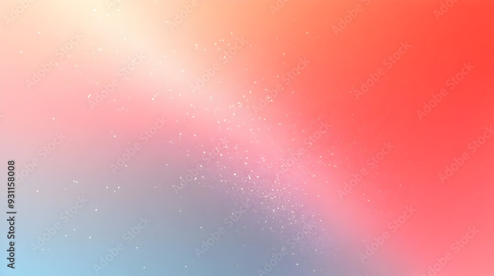 Poster a soft gradient background with sparkling elements in pastel colors.