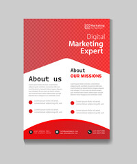 digital marketing expert modern professional business flyer design template