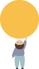 명절 한복 입고 보름달