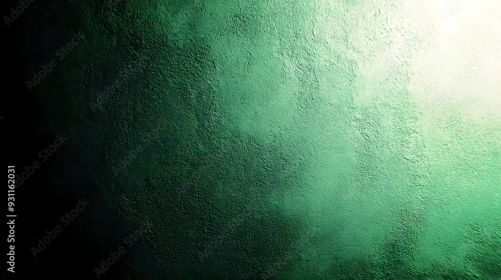 Poster a textured green background with a gradient effect.