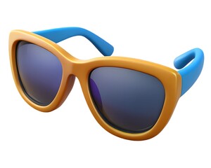 Sunglasses 3D render icon isolated on white background