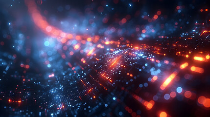 Obraz premium Advanced Monitoring Renewable Energy Grids in Sleek High Tech Visualization