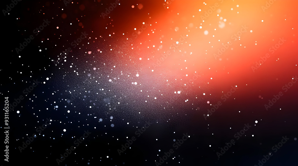 Poster a vibrant abstract background with sparkling particles and gradients.