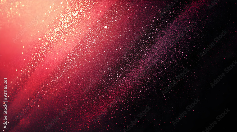 Poster a vibrant abstract background with sparkling particles and gradients.