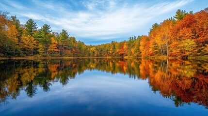 Fototapeta premium Autumnal Reflection