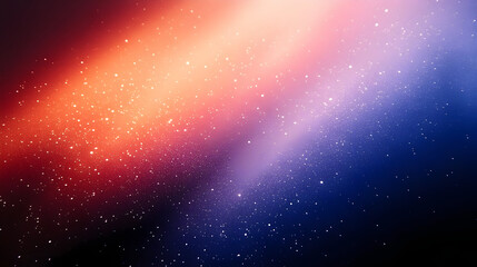 A vibrant cosmic background with stars and colorful gradients.