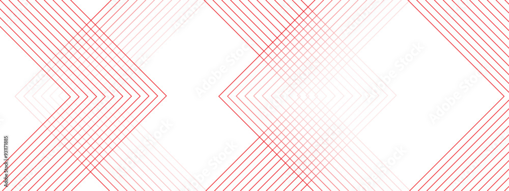 Aufkleber abstract modern minimalistic golden and red geometric line with layered geometric triangle shapes. f