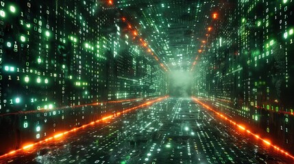 Obraz premium Technology computer network cyber crime security hacker virus programming abstract binary codes and symbols digital background