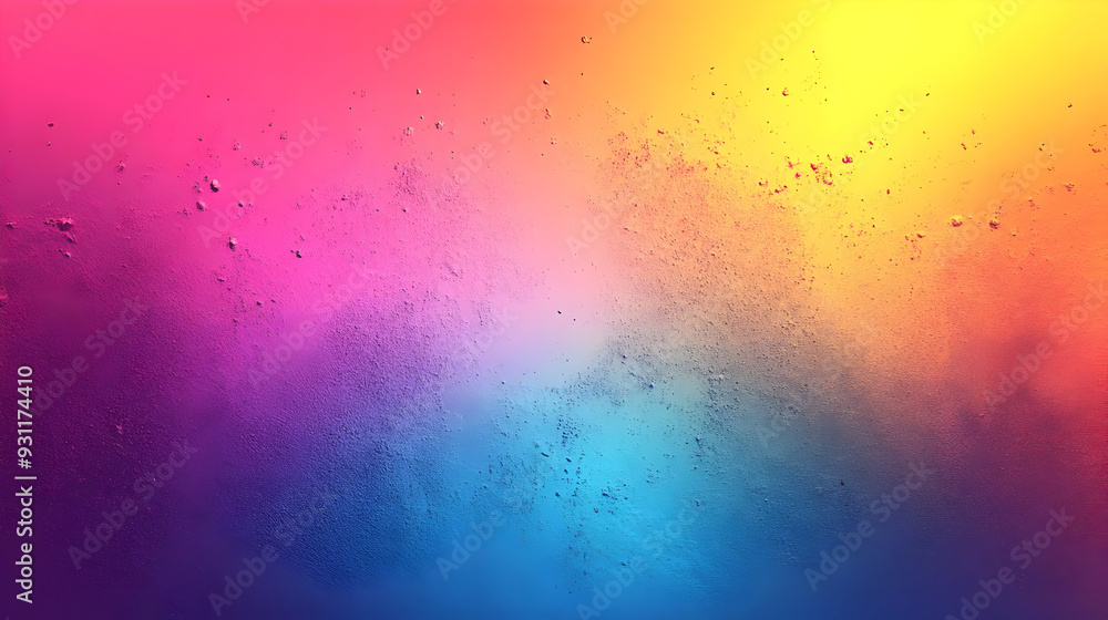 Poster a vibrant gradient background with a mix of colors and textures.