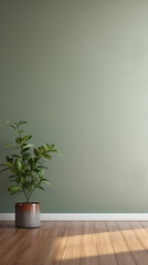 Simple interior design, perfect combination of green tones