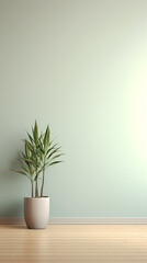 Simple interior design, perfect combination of green tones