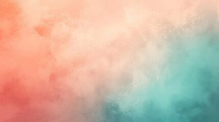 Obraz premium Gradient diffuse background illustration with peach and teal hues, featuring subtle color differences, high-resolution 8k graphic art.