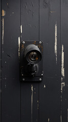 surveillance camera, CCTV security camera operating outdoor, modern home security showing details of advanced technology and vigilance around the area