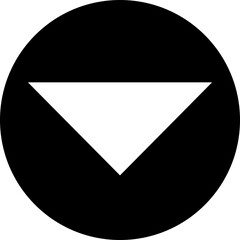 Down arrow vector icon. scroll illustration sign. Animation of arrow bouncing as it slide down. Graphic flat design element pictogram Suitable for app and websites isolated on transparent background.