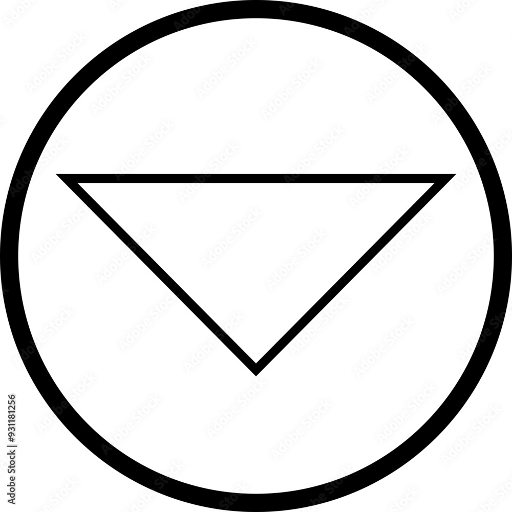 Poster down arrow vector icon. scroll illustration sign. animation of arrow bouncing as it slide down. grap