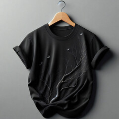 Black designed premium T-shirt
