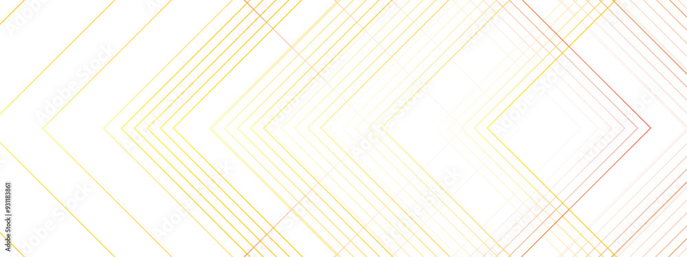 Leinwandbilder Abstract modern minimalistic golden and red geometric line with layered geometric triangle shapes. Futuristic digital landscape with lines. Concept for dynamic websites, striking posters, and business